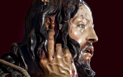 El Stmo. Cristo de la Humildad y Paciencia vuelve a su camarín.