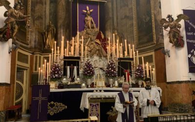 Misa de Palmas, iglesia parroquial de San Agustín