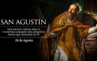 28 de agosto, Onomástica de San Agustín.