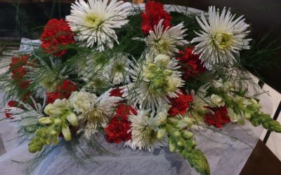 Ofrenda floral al Señor de la Humildad y Paciencia.