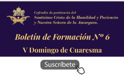 Boletín de Formación n° 6 – V Domingo de Cuaresma.